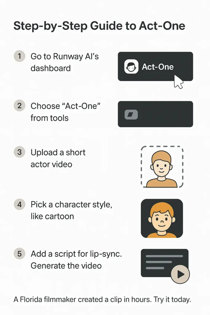 runway dashboard select act one