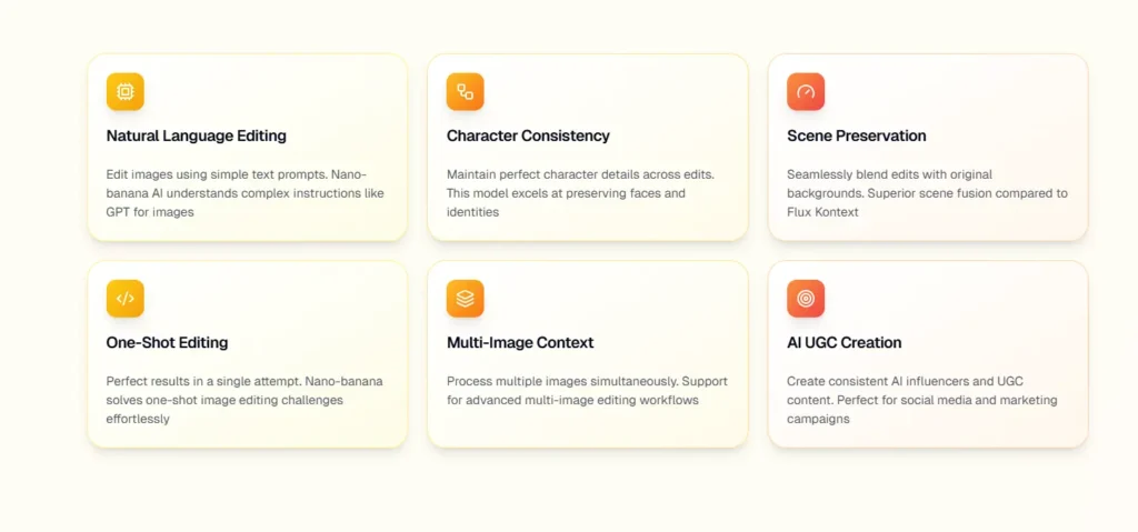 nano banana features